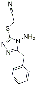 [(4-AMINO-5-BENZYL-4H-1,2,4-TRIAZOL-3-YL)SULFANYL]ACETONITRILE Struktur