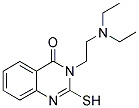 3-[2-(DIETHYLAMINO)ETHYL]-2-MERCAPTOQUINAZOLIN-4(3H)-ONE Struktur