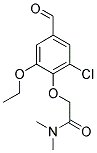 2-(2-CHLORO-6-ETHOXY-4-FORMYLPHENOXY)-N,N-DIMETHYLACETAMIDE Struktur