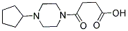 4-(4-CYCLOPENTYLPIPERAZIN-1-YL)-4-OXOBUTANOIC ACID Struktur