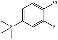 1-(TRIMETHYLSILYL)-4-CHLORO-3-FLUOROBENZENE Struktur