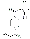 2-AMINO-1-[4-(2-CHLORO-BENZOYL)-PIPERAZIN-1-YL]-ETHANONE Struktur