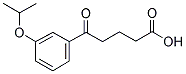 5-(3-ISO-PROPOXYPHENYL)-5-OXOVALERIC ACID Struktur