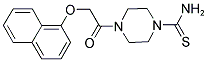 4-[(1-NAPHTHYLOXY)ACETYL]PIPERAZINE-1-CARBOTHIOAMIDE Struktur