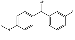 4-(DIMETHYLAMINO)-3'-FLUOROBENZHYDROL Struktur