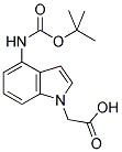 (4-TERT-BUTOXYCARBONYLAMINO-INDOL-1-YL)-ACETIC ACID Struktur