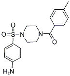 4-([4-(4-METHYLBENZOYL)PIPERAZIN-1-YL]SULFONYL)ANILINE Struktur