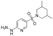 [5-(3,5-DIMETHYL-PIPERIDINE-1-SULFONYL)-PYRIDIN-2-YL]-HYDRAZINE Struktur