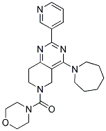 (4-AZEPAN-1-YL-2-PYRIDIN-3-YL-7,8-DIHYDRO-5H-PYRIDO[4,3-D]PYRIMIDIN-6-YL)-MORPHOLIN-4-YL-METHANONE Struktur