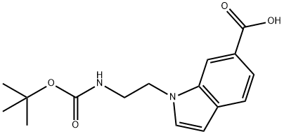 1-(2-TERT-BUTOXYCARBONYLAMINO-ETHYL)-1H-INDOLE-6-CARBOXYLIC ACID price.