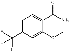 2-METHOXY-4-(TRIFLUOROMETHYL)BENZAMIDE Struktur