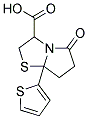 5-OXO-7A-THIEN-2-YLHEXAHYDROPYRROLO[2,1-B][1,3]THIAZOLE-3-CARBOXYLIC ACID Struktur