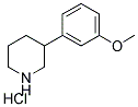 3-(3-METHOXYPHENYL) PIPERIDINE HYDROCHLORIDE Structure