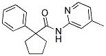 N-(4-METHYL(2-PYRIDYL))(PHENYLCYCLOPENTYL)FORMAMIDE Struktur