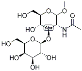 BETA-GALACTOSYL 1-3 N-ACETYL GALACTOSAMINE METHYL GLYCOSIDE Struktur