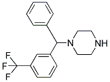 1-(PHENYL[3-(TRIFLUOROMETHYL)PHENYL]METHYL)PIPERAZINE Struktur