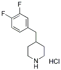 4-(3,4-DIFLUORO-BENZYL)-PIPERIDINE HYDROCHLORIDE Struktur