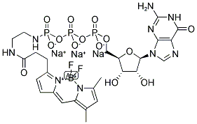 BODIPY(R) FL GTP-GAMMA-NH, AMIDE, SODIUM SALT Struktur