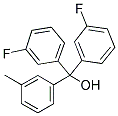 3,3'-DIFLUORO-3''-METHYLTRITYL ALCOHOL Struktur