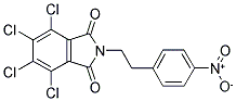 N-P-NITROPHENYLETHYL-3,4,5,6-TETRACHLOROPHTHALIMIDE Struktur