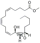 METHYL-14(S),15(S)-EPOXY-13(R)-HYDROXY-5(Z),8(Z),11(Z)-EICOSATRIENOATE Struktur