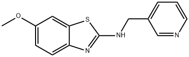 6-METHOXY-N-(PYRIDIN-3-YLMETHYL)-1,3-BENZOTHIAZOL-2-AMINE Struktur