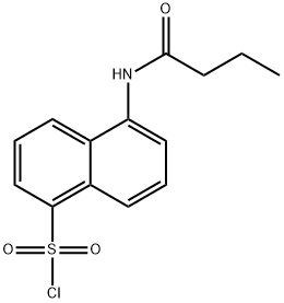 5-BUTYRYLAMINO-NAPHTHALENE-1-SULFONYL CHLORIDE Struktur