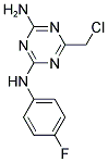 6-(CHLOROMETHYL)-N-(4-FLUOROPHENYL)-1,3,5-TRIAZINE-2,4-DIAMINE, , 結(jié)構(gòu)式