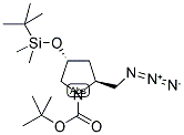 (2S,4R)-2-AZIDOMETHYL-4-(TERT-BUTYL-DIMETHYL-SILANYLOXY)-PYRROLIDINE-1-CARBOXYLIC ACID TERT-BUTYL ESTER Struktur