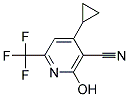 4-CYCLOPROPYL-2-HYDROXY-6-TRIFLUOROMETHYL-NICOTINONITRILE Struktur