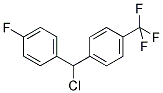 1-[CHLORO(4-FLUOROPHENYL)METHYL]-4-(TRIFLUOROMETHYL)BENZENE Struktur