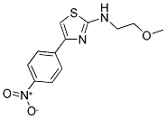 (2-METHOXY-ETHYL)-[4-(4-NITRO-PHENYL)-THIAZOL-2-YL]-AMINE Struktur