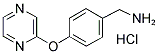 4-(PYRAZIN-2-YLOXY)-BENZYLAMINE HYDROCHLORIDE Struktur