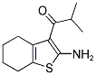 1-(2-AMINO-4,5,6,7-TETRAHYDRO-BENZO[B]THIOPHEN)-2-METHYL-PROPAN-1-ONE Struktur