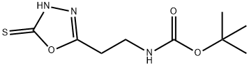 [2-(5-MERCAPTO-[1,3,4]OXADIAZOL-2-YL)-ETHYL]-CARBAMIC ACID TERT-BUTYL ESTER Struktur