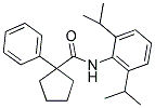 N-(2,6-BIS(ISOPROPYL)PHENYL)(PHENYLCYCLOPENTYL)FORMAMIDE Struktur