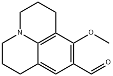 8-METHOXY-2,3,6,7-TETRAHYDRO-1H,5H-PYRIDO[3,2,1-IJ]QUINOLINE-9-CARBALDEHYDE Struktur