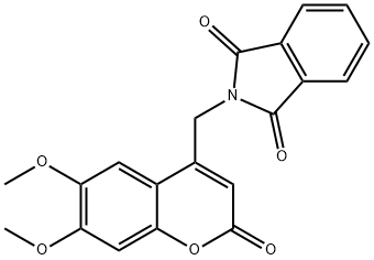 4-PHTHALIMIDYLMETHYL-6,7-DIMETHOXYCOUMARIN Struktur