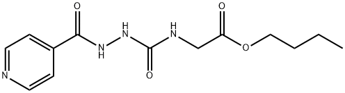 BUTYL 2-((N-(4-PYRIDYLCARBONYLAMINO)CARBAMOYL)AMINO)ACETATE Struktur