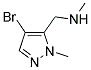 (4-BROMO-2-METHYL-2 H-PYRAZOL-3-YLMETHYL)-METHYL-AMINE Struktur