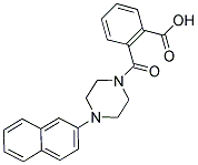 2-([4-(2-NAPHTHYL)PIPERAZIN-1-YL]CARBONYL)BENZOIC ACID Struktur