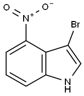 3-BROMO-4-NITRO-1H-INDOLE Struktur