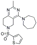 4-AZEPAN-1-YL-2-METHYL-6-(THIEN-2-YLSULFONYL)-5,6,7,8-TETRAHYDROPYRIDO[4,3-D]PYRIMIDINE Struktur