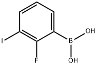 2-FLUORO-3-IODOPHENYLBORONIC ACID Structure