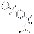 ([4-(PYRROLIDIN-1-YLSULFONYL)BENZOYL]AMINO)ACETIC ACID Struktur