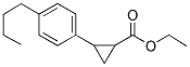 2-(4-BUTYL-PHENYL)-CYCLOPROPANECARBOXYLIC ACID ETHYL ESTER Struktur