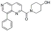 1-[(8-PHENYL-1,6-NAPHTHYRIDIN-2-YL)CARBONYL]PIPERIDIN-4-OL Struktur