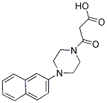 3-[4-(2-NAPHTHYL)PIPERAZIN-1-YL]-3-OXOPROPANOIC ACID Struktur