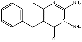 2,3-DIAMINO-5-BENZYL-6-METHYL-4(3H)-PYRIMIDINONE Struktur