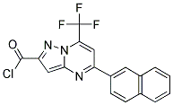 5-NAPHTHALEN-2-YL-7-TRIFLUOROMETHYL-PYRAZOLO[1,5-A]PYRIMIDINE-2-CARBONYL CHLORIDE Struktur